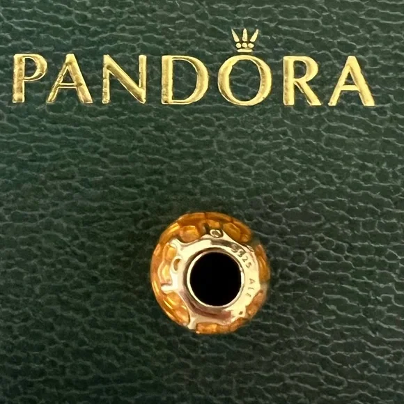 Pandora Shine Golden Honey Warm Yellow Enamel Charm - Picture 6 of 8